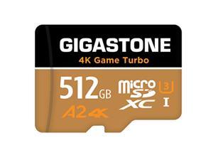 [5-Yrs Free Data Recovery] Gigastone 512GB Micro SD Card, 4K Game Turbo, MicroSDXC Memory Card for Nintendo-Switch, GoPro, Action Camera, DJI, UHD Video, R/W up to 100/60 MB/s, UHS-I U3 A2 V30 C10