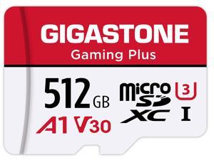 Gigastone 512GB Micro SD Card, Gaming Plus, Nintendo Switch Compatible, 100MB/s, 4K Video Recording Camera, MicroSDXC UHS-I, A1 Run App, Class 10