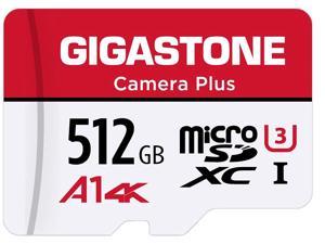 Gigastone 512GB Micro SD Card, Camera Plus, GoPro, Action Camera, Sports Camera, A1 Run App for Smartphone, Nintendo-Switch Compatible, 100MB/s, 4K Video Recording, Micro SDXC UHS-I A1 U3 Class 10