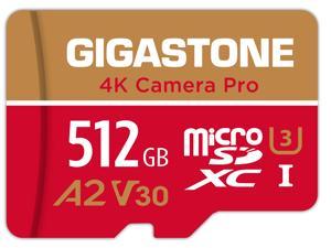 [5-Yrs Free Data Recovery] Gigastone 512GB Micro SD Card, 4K Video Recording for GoPro, Action Camera, DJI, Drone, Nintendo-Switch, R/W up to 100/60 MB/s MicroSDXC Memory Card UHS-I U3 A2 V30 C10