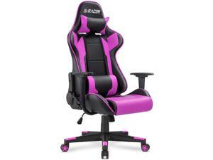 Homall Gaming Chair Office Chair High Back Computer Chair PU Leather Desk Chair Racing Executive Ergonomic Swivel Task Chair, Seat Height Adjustable, with Headrest and Lumbar Support (Purple) Homall Gaming Chair Office Chair High Back Computer Chair PU Leather Desk Chair Racing Executive Ergonomic Swivel Task Chair, Seat Height Adjustable, with Headrest and Lumbar Support (Purple)