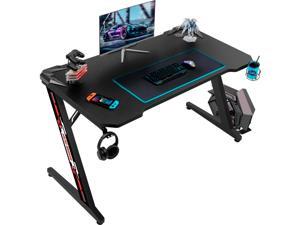 Homall Computer Gaming Desk Large Carbon Fiber Surface Computer Table Z-shaped Feet PC Desk with Cup Holder Headphone Hook Game Handle Rack Homall Computer Gaming Desk Large Carbon Fiber Surface Computer Table Z-shaped Feet PC Desk with Cup Holder Headphone Hook Game Handle Rack