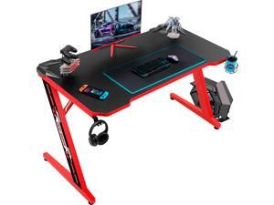 Homall Computer Gaming Desk Large Carbon Fiber Surface Computer Table Z-shaped Feet PC Desk with Cup Holder Headphone Hook Game Handle Rack Homall Computer Gaming Desk Large Carbon Fiber Surface Computer Table Z-shaped Feet PC Desk with Cup Holder Headphone Hook Game Handle Rack
