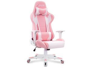 Homall Gaming Chair Office Chair High Back Computer Chair PU Leather Desk Chair Racing Executive Ergonomic Swivel Task Chair, Seat Height Adjustable, with Headrest and Lumbar Support (Pink) Homall Gaming Chair Office Chair High Back Computer Chair PU Leather Desk Chair Racing Executive Ergonomic Swivel Task Chair, Seat Height Adjustable, with Headrest and Lumbar Support (Pink)