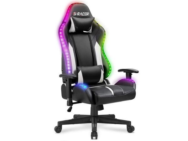 Homall Gaming Chair, Office Chair High Back Computer Chair Leather Desk  Chair Racing Executive Ergonomic Adjustable Swivel Task Chair with Headrest