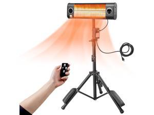 Homall Patio Heater 1500W Infrared Outdoor Indoor Heater with Tripod and Control Remote
