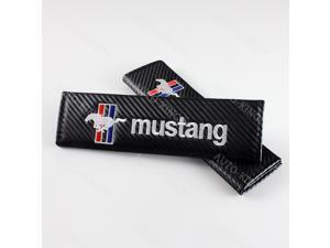 1 set of Carbon Look Embroidery Seat Belt Cover Shoulder Pads for MUSTANG 1 set of Carbon Look Embroidery Seat Belt Cover Shoulder Pads for MUSTANG