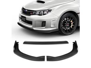 Front Bumper Lip compatible with 2011 2012 2013 2014 Subaru WRX STi CS2-Style, JDM Matt Black Lip Spoiler Air Chin Body Kit Splitte