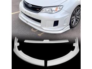 Front Bumper Lip compatible with 2008 2009 2010 Subaru Impreza WRX STi CS2-Style, Painted White Lip Spoiler Air Chin Body Kit Splitte