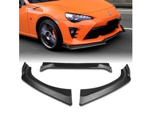 Front Bumper Lip Compatible With 2017-2019 Toyota 86 GR Style Unpainted Black PU Polyurethane Extension Body Kit Panel Add On by IKON MOTORSPORTS 2018 