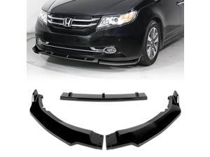 Front Bumper Lip compatible with 2011-2017 Honda Odyssey CK-Style, JDM Lip Spoiler Air Chin Body Kit Splitter Painted Black