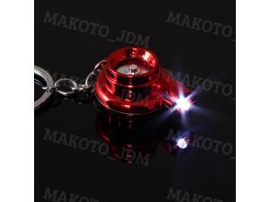 LED Electric Spinning Turbo Turbine Key Chain Keychain Ring Fob with Sound - Red LED Electric Spinning Turbo Turbine Key Chain Keychain Ring Fob with Sound - Red