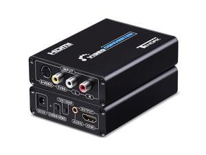 Tendak 3RCA AV CVBS Composite & S-Video R/L Audio to HDMI Converter Adapter Upscaler Support 720P/1080P with 3RCA S-Video Cable for DVD VCR PS2 PS3 Xbox HDTV Tendak 3RCA AV CVBS Composite & S-Video R/L Audio to HDMI Converter Adapter Upscaler Support 720P/1080P with 3RCA S-Video Cable for DVD VCR PS2 PS3 Xbox HDTV