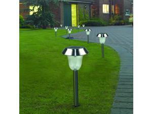 4 Pack Solar Garden Lights Outdoor Stainless Steel White LED Pathway Lamp Garden Decoration Landscape Lighting 4 Pack Solar Garden Lights Outdoor Stainless Steel White LED Pathway Lamp Garden Decoration Landscape Lighting