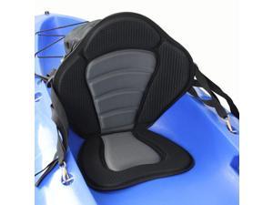 Deluxe Padded Kayak / Boat Seat Soft and Antiskid Padded Base High Backrest Adjustable Kayak Cushion with