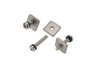 3 Universal Stainless Steel Surfboard Longboard Fin Screw Channel Plate Replacement Kit for SUPs Long Boards 3 Universal Stainless Steel Surfboard Longboard Fin Screw Channel Plate Replacement Kit for SUPs Long Boards