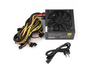 Crypto Miner's 1600W Power Supply For 6 GPU BTC Eth Rig Ethereum Coin Mining Machine