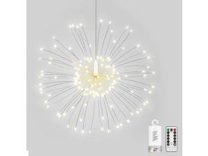 String Light 120 LEDs Warmwhite Hanging Starburst Light with Remote Control for Festival/Christmas/Party/Wedding and More