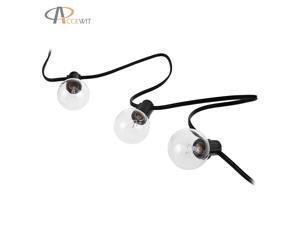 String Lights with 28 Globe Bulbs 7.62M 175W 3000K Backyard Perfect Decoration Lighting for Celebrating the Festival/Home Party or Wedding Party String Lights with 28 Globe Bulbs 7.62M 175W 3000K Backyard Perfect Decoration Lighting for Celebrating the Festival/Home Party or Wedding Party