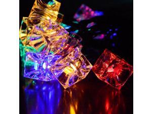Ice Cubes String Lights Waterproof 4M 28LED Christmas Decorative Light String RGB EU Plug AC220-240V Ice Cubes String Lights Waterproof 4M 28LED Christmas Decorative Light String RGB EU Plug AC220-240V