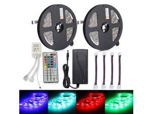 Strip Light 2PCS 150 x 5050 RGB LED 44Key IR Remote Controller 12V 6A Power Supply with 4PCS RGB Connecting Cable UK PLUG Strip Light 2PCS 150 x 5050 RGB LED 44Key IR Remote Controller 12V 6A Power Supply with 4PCS RGB Connecting Cable UK PLUG