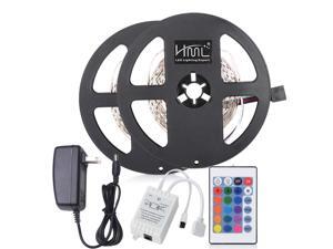 Strip Light 5M 24W RGB SMD2835 300LEDs Decorative Light with IR 24 Keys Remote Controller and DC Adapter 2PCS 100 - 240V US PLUG Strip Light 5M 24W RGB SMD2835 300LEDs Decorative Light with IR 24 Keys Remote Controller and DC Adapter 2PCS 100 - 240V US PLUG
