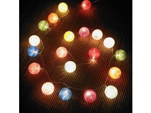 String Lights Cotton Ball Colormix Ball Fairy LED Home Decor Light Home Garden of Battery Powered 1.65M 10 LED