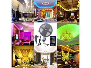 Strip Light 5M 72W 5050 RGB LED with 20 Keys Music Remote Control And EU Power Adapter Strip Light 5M 72W 5050 RGB LED with 20 Keys Music Remote Control And EU Power Adapter
