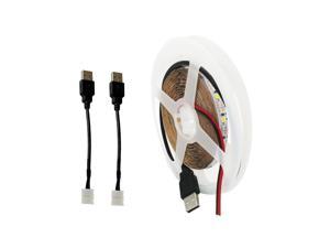 LED Strip Light Waterproof IP20 5M 5V 2835  with 2 USB Connector Line