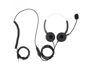 Noise Cancelling Dual 35mm Call Center Headset Dual Speaker Design Call Center Headphones headsets Earpiece 2018 style