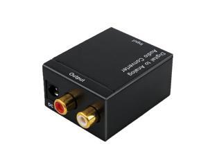 Digital To Analog Audio Converter Digital Optical Coaxial RCA Toslink Signal to Analog Audio Converter Adapter For DVD TV Theate Digital To Analog Audio Converter Digital Optical Coaxial RCA Toslink Signal to Analog Audio Converter Adapter For DVD TV Theate