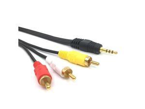 3.5mm Jack Plug Male to 3 RCA Adapter High Quality 3.5 to RCA Male Audio Video AV Cable Wire Cord 1.5M 3.5mm Jack Plug Male to 3 RCA Adapter High Quality 3.5 to RCA Male Audio Video AV Cable Wire Cord 1.5M