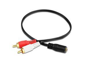 Universal 3.5mm Stereo Audio Female Jack to 2 RCA Male Socket to Headphone 3.5 Y Adapter Cable Universal 3.5mm Stereo Audio Female Jack to 2 RCA Male Socket to Headphone 3.5 Y Adapter Cable