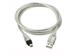 USB Male to Firewire IEEE 1394 4 Pin Male iLink Adapter Cord firewire 1394 Cable for SONY DCR-TRV75E DV camera cable