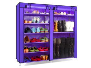 New Portable Shoe Rack Shelf Shelves Storage Closet Organizer Cabinet w/ Cover