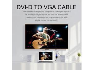 DVI-D to VGA Active Adapter Converter Cable Monitor Cable for PC Display Card