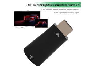 HDMI TO VGA Converter Adapter Male To Female HDMI Cable Connector For PC