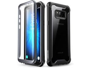 i-Blason Ares Designed for Galaxy S8 Case, Full-body Rugged Clear Bumper Case With Built-in Screen Protector for Samsung Galaxy S8 2017 Release (Black)