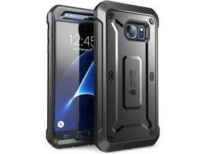 Galaxy S7 Case, Full-Body Rugged Holster Case with Built-in Screen Protector for Samsung Galaxy S7 (2016 Release), Unicorn Beetle PRO Series - Retail Package (Black/Black)