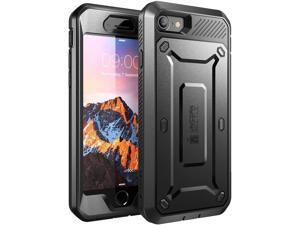 Unicorn Beetle Pro Series Case Designed for iPhone SE 2nd (2020)/iPhone 7/8, Full-Body Holster Case with Built-In Screen Protector (Black)
