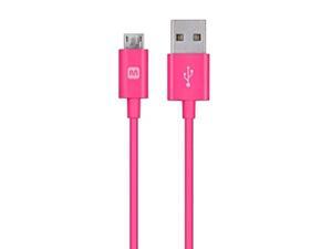 Monoprice Select Series USB A to Micro B Charge & Sync Cable, 6' Pink Monoprice Select Series USB A to Micro B Charge & Sync Cable, 6' Pink