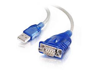 C2G 26886 USB to DB9 Serial RS232 Adapter Cable, Blue (1.5 Feet, 0.45 Meters) C2G 26886 USB to DB9 Serial RS232 Adapter Cable, Blue (1.5 Feet, 0.45 Meters)