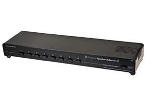Monoprice 8-Channel Speaker Selector - Black With Impedance Matching Protection, Up To 200 Watts Per Ch. Perfect for Home Theater Audio
