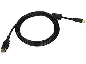 Monoprice 6-Feet USB 2.0 A Male to Mini-B 5 Pin Male 28/24AWG Cable with Ferrite Core and Gold Plated (105448) Monoprice 6-Feet USB 2.0 A Male to Mini-B 5 Pin Male 28/24AWG Cable with Ferrite Core and Gold Plated (105448)