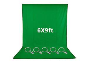 Neewer 6x9 feet/1.8x2.7 Meters Green Muslin Backdrop with 5 Pieces Ring Metal Holding Clips for Photo Video Studio, Ideal for Portraits and Product Shooting Neewer 6x9 feet/1.8x2.7 Meters Green Muslin Backdrop with 5 Pieces Ring Metal Holding Clips for Photo Video Studio, Ideal for Portraits and Product Shooting