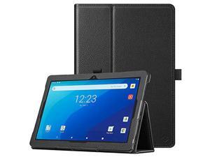 Fintie Case for Onn. 10.1" Tablet Pro (Model: 100003562), Premium Vegan Leather Folio Protective Stand Cover with Pencil Holder for Onn 10.1 inch Pro Tablet - Black