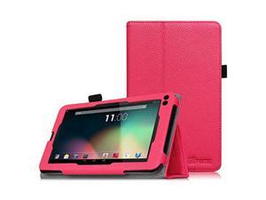 Fintie Case for RCA Voyager 7, Premium PU Leather Folio Cover for All Versions RCA Voyager 7" / Voyager II 7" / Voyager III RCA 7" / RCA Voyager Pro 7" Android Tablet, Magenta