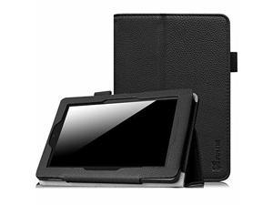 Fintie Folio Case for Fire HD 7 Tablet (2014 Oct Release) - Slim Fit Leather Standing Protective Cover with Auto Sleep/Wake Feature (Will Only Fit Fire HD 7 4th Generation 2014 Model), Black