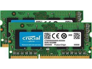 Crucial 4GB Kit (2GBx2) DDR3/DDR3L 1600 MT/S (PC3-12800) Unbuffered SODIMM 204-Pin Memory - CT2KIT25664BF160B Crucial 4GB Kit (2GBx2) DDR3/DDR3L 1600 MT/S (PC3-12800) Unbuffered SODIMM 204-Pin Memory - CT2KIT25664BF160B