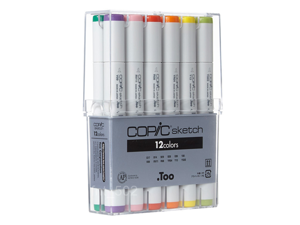 Copic Marker SB12 12-Piece Sketch Basic Set Copic Marker SB12 12-Piece Sketch Basic Set